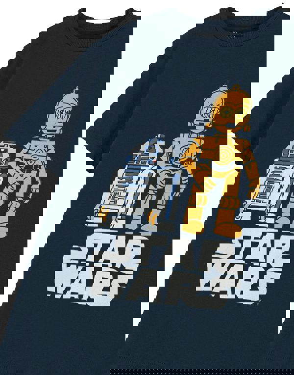 Star Wars Boys Blue R2-D2 & C-3PO Short Sleeved T-Shirt