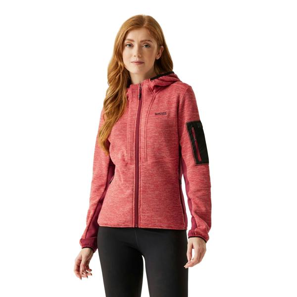 Regatta Womens/Ladies Kemilia Fleece Jacket - Mineral Red/Rumba Red - 