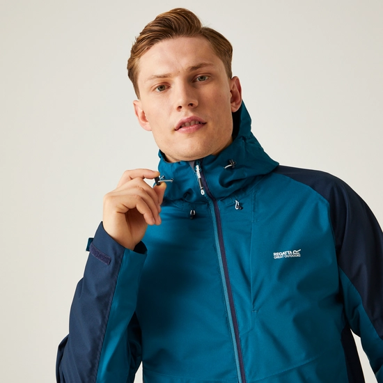 Regatta Mens Britedale Waterproof Jacket - Moroccan Blue/Navy