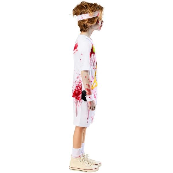 Bristol Novelty Boys Rotter Federer Zombie Costume Set - White/Red - 