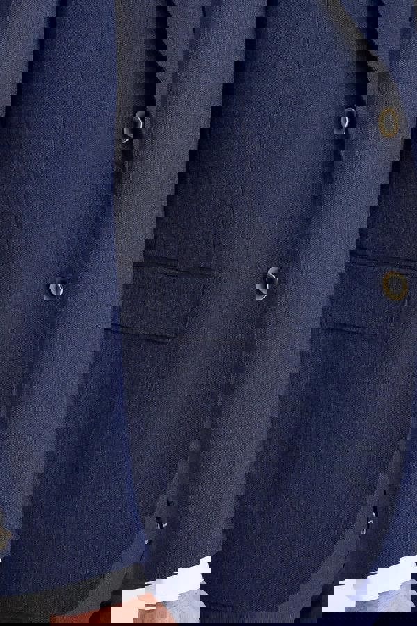 Paul Andrew Belmont - Men's Navy Blue 3 Piece Suit