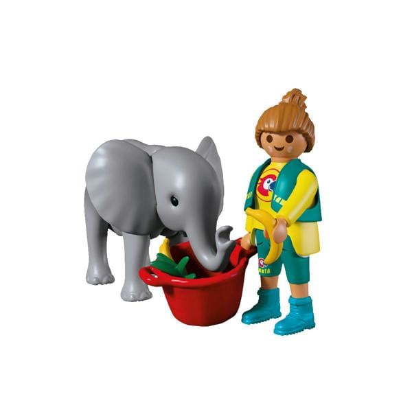 Playmobil Zoo: Baby Elephant with Toys - 72092 Playset