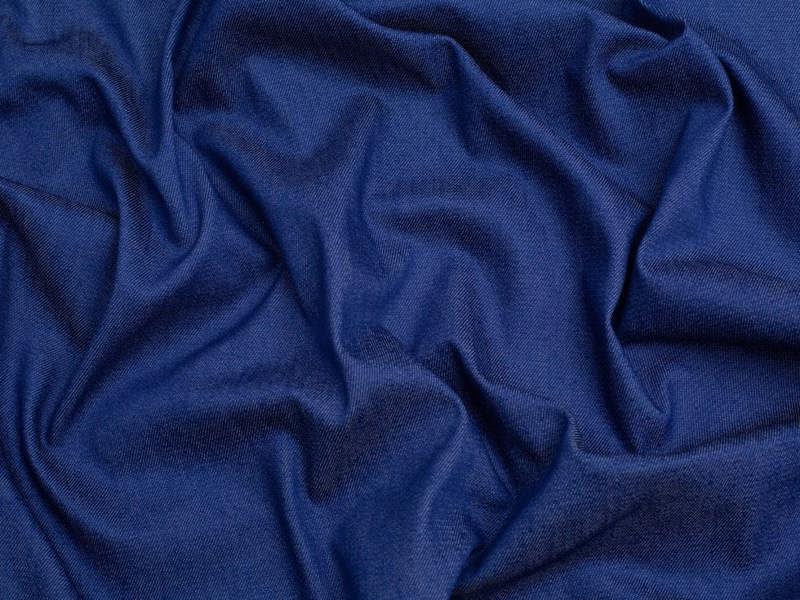 Minerva Core Range 255gsm Stretch Yarn Dyed Denim Fabric - Plain Design Dressmaking Fabric, 140 cm / 56" Wide - per metre