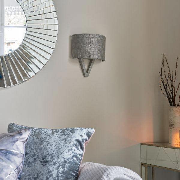Pagazzi Lighting Kaden Grey Wood Wall Light