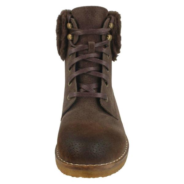 Spot On Ladies Spot On Fur Collar Ankle Boots