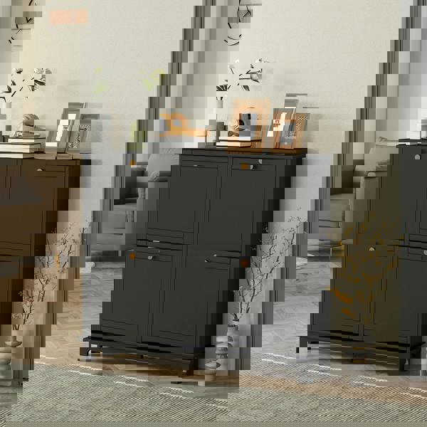 Flip-down Shoe Cabinet