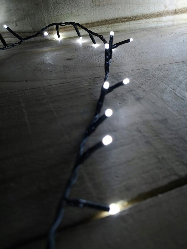 Samuel Alexander 2000 LED 50m Indoor Outdoor Christmas Multi Function Mains Operated String Lights with Timer in Cool White