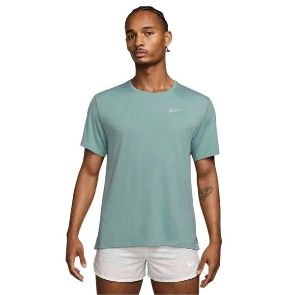 Nike Mens Miler Swoosh Reflective Detail T-Shirt - Cannon - 