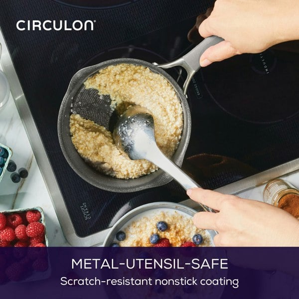 Circulon Extreme Non-Stick Straining Saucepan & Lid - 18cm