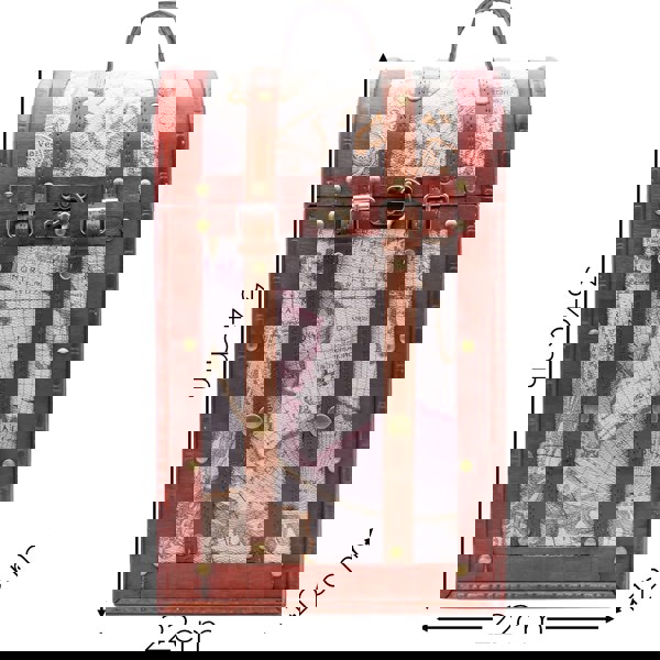Maison des Cadeaux Dual Wine Bottle Carrier - Ancient Greek Map