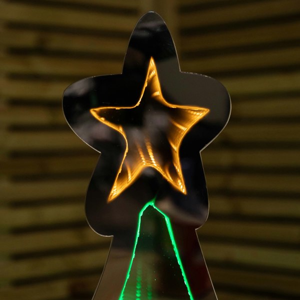 Samuel Alexander 4ft (1.2m) Tall Light up Christmas Tree Infinity Decoration with Multi-Coloured LEDs