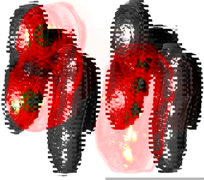 Awe Twin Red LED Bike Light Set, 2 x 0.5W AAA Battery & 5 x Red SMD LED
