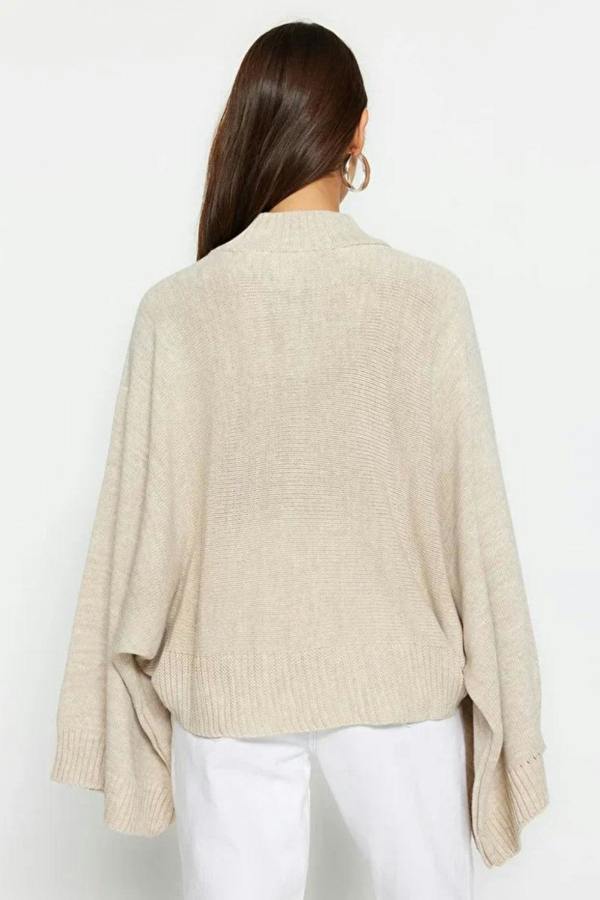 Hoxton Gal Oversized Flared Sleeve Knit Sweater