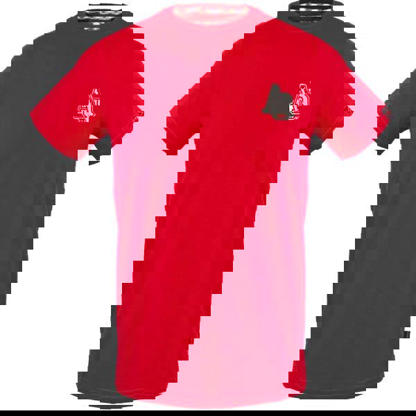 Aquascutum Mens 1851 AQ Logo T-Shirt - Red