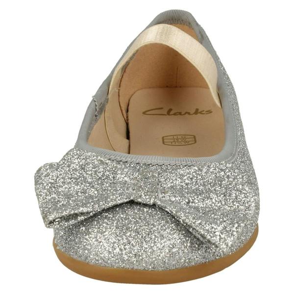 Clarks Girls Clarks Glitter Bow Detailed Shoes Dance Bow K