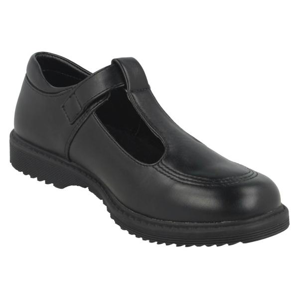 Cool For School Girls Cool For School T-Bar Buckle School Shoes H2433