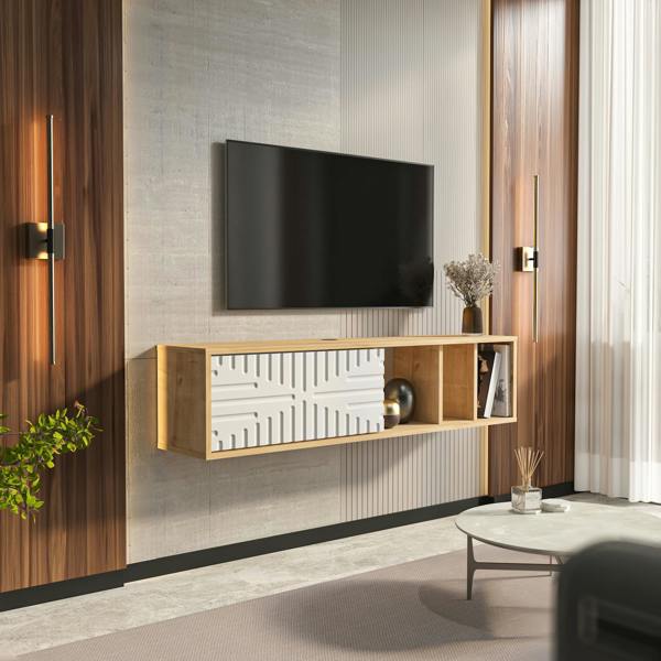 Decorotika Teo Floating TV Stand TV Cabinet for TV's up to 55"