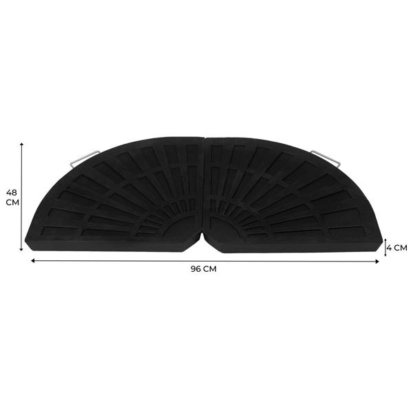 Jardi Cantilever Parasol Base – Fan x 2