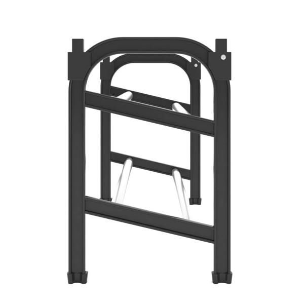 Berkfield Extendable Shoe Rack with 2 Shelves 119x24x37 cm