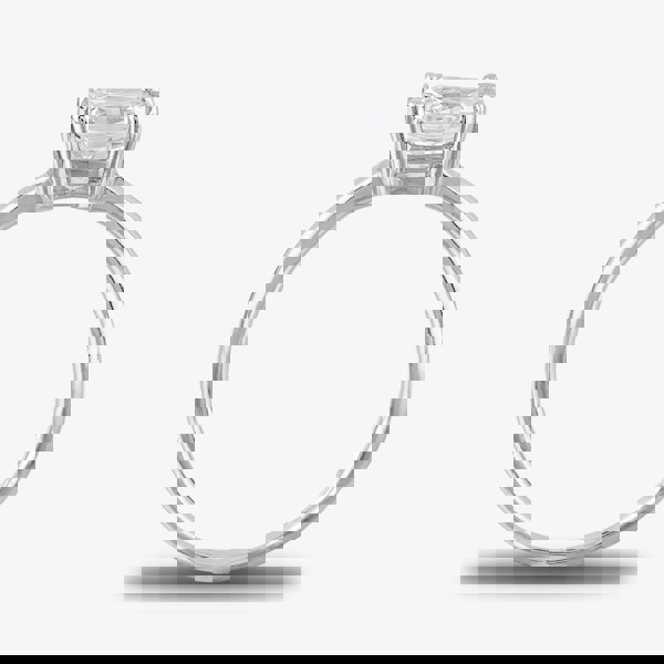 Starbright Silver 6.5mm Cushion-Cut Cubic Zirconia Ring E3858R(6.5X6.5M) 3A