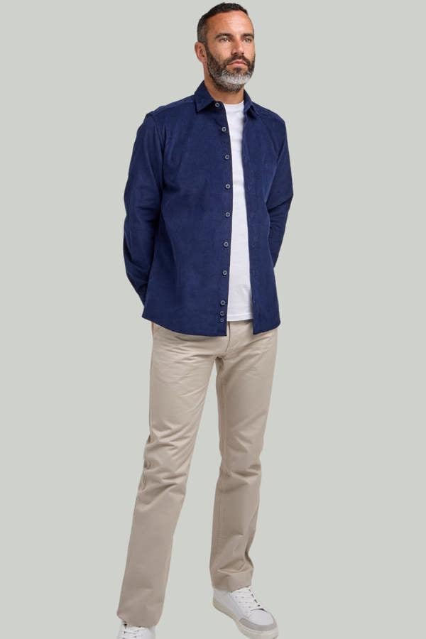 Navy Corduroy Shacket