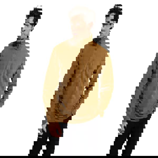 Mountain Warehouse Mens Camber II Half Zip Fleece Top - Mustard - 