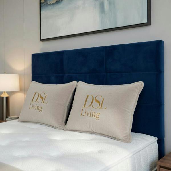 Opal Dark Blue Single Two Drawer Divan Bed
