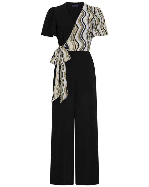 HotSquash Overwrap Print Jumpsuit