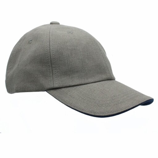 Heather Hats & Accessories Sun Resistant Irish Linen Baseball Trucker Cap, Cotton Lining, Outdoor Wear, Stone