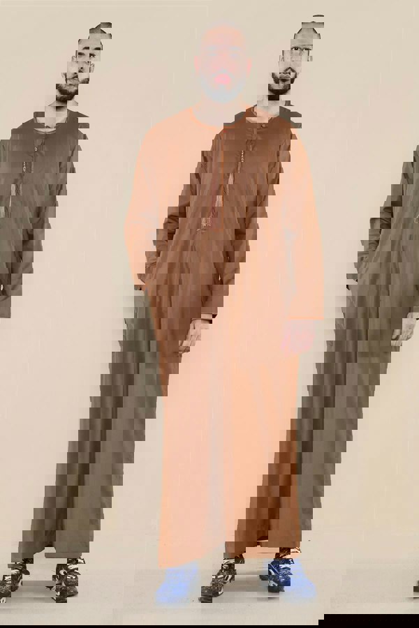 105_thobe_Camel_L - 56, 105_thobe_Camel_M - 54, 105_thobe_Camel_S - 52, 105_thobe_Camel_XL - 58, 105_thobe_Camel_XXL - 60