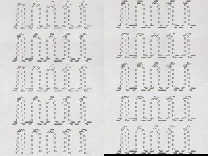 x25 Galvanised Concrete In 'U' Bolts - Caravan Tether Ground Anchor Security