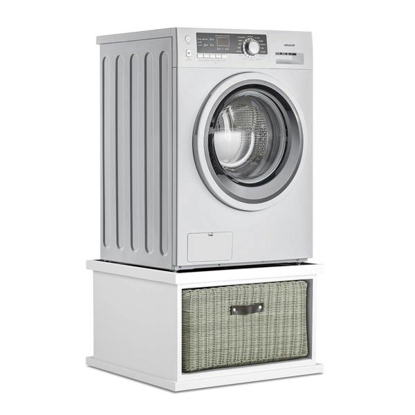 Statement Furniture Tetbury Washing Machine Pedestal, Dryer Stand with Storage Basket