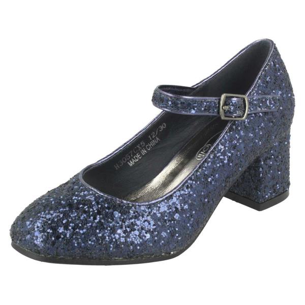Spot On Girls Spot On Heeled Sparkly Dolly Shoes H3057