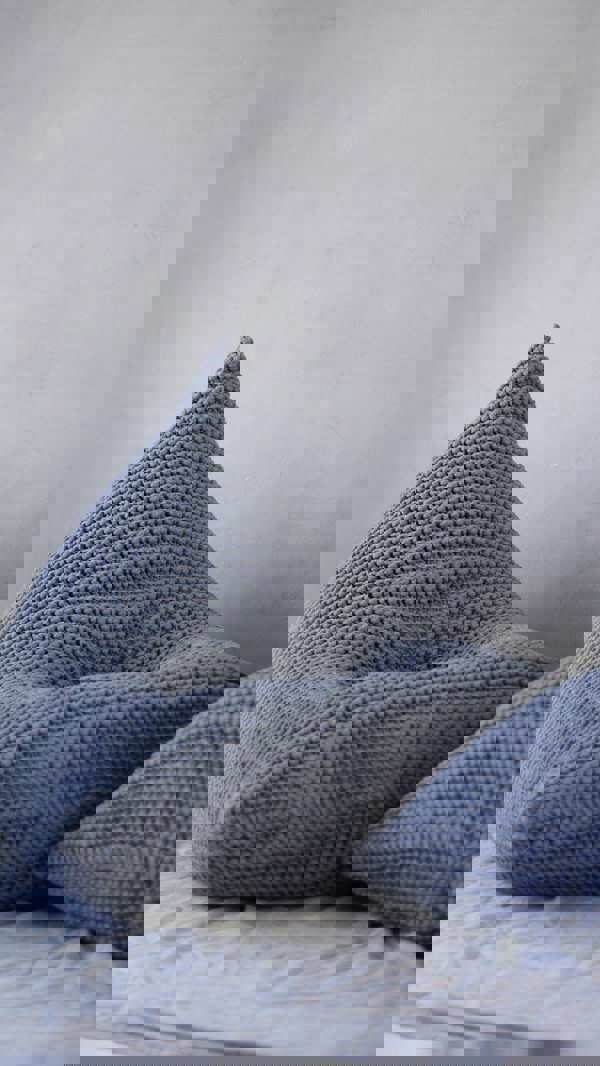 Zuri House Knitted bean bag | DARK GREY