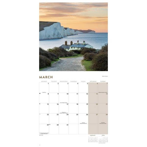 Sussex Calendar 2027, Wall Calendars, Month To View, Travel, Gift