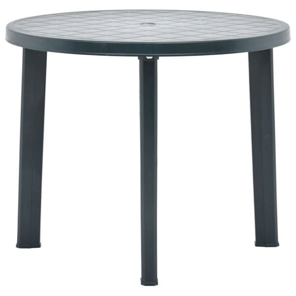 Berkfield Garden Table Green 89 cm Plastic