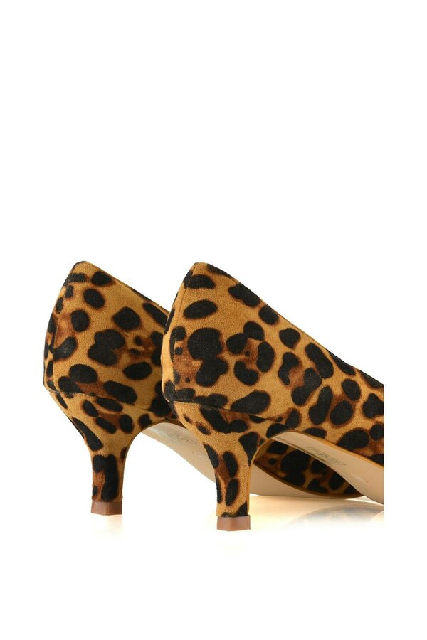 XY LONDON Pointed Toe Low Stiletto Kitten High Heel Court Shoes
