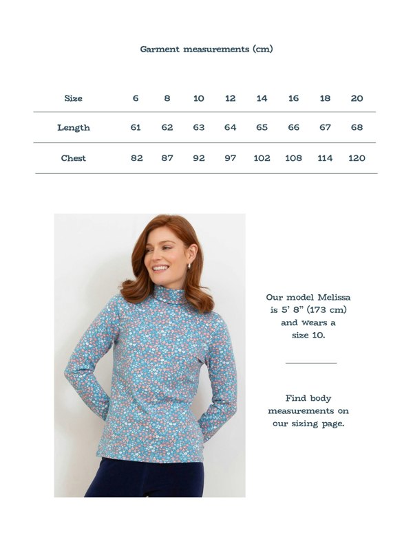 Kite Organic Crawford Roll Neck Jersey Top