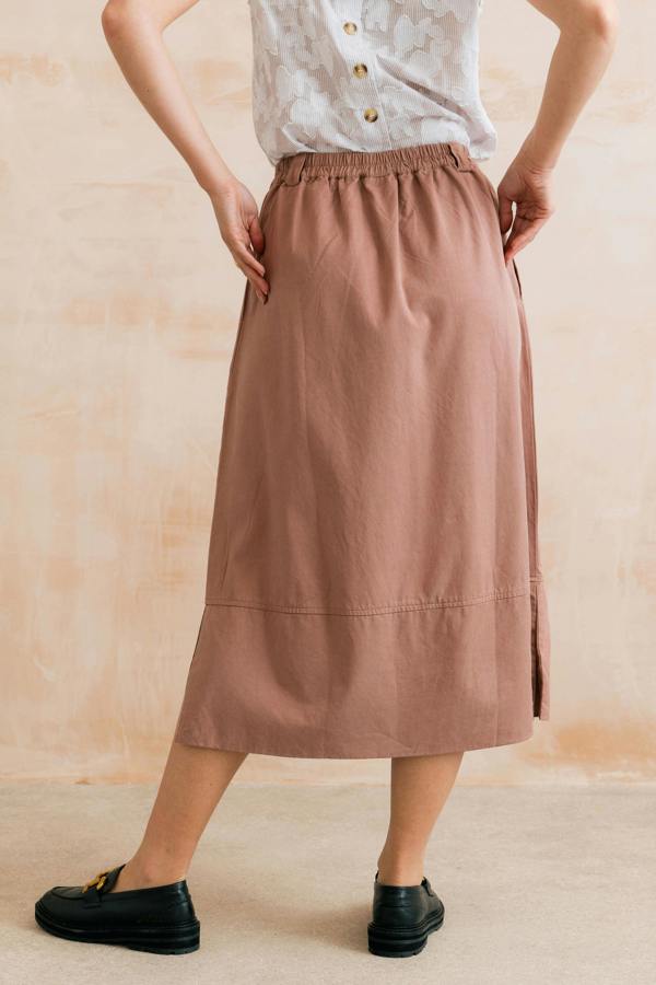 Lily & Me Estuary Midi Skirt Soft Pink