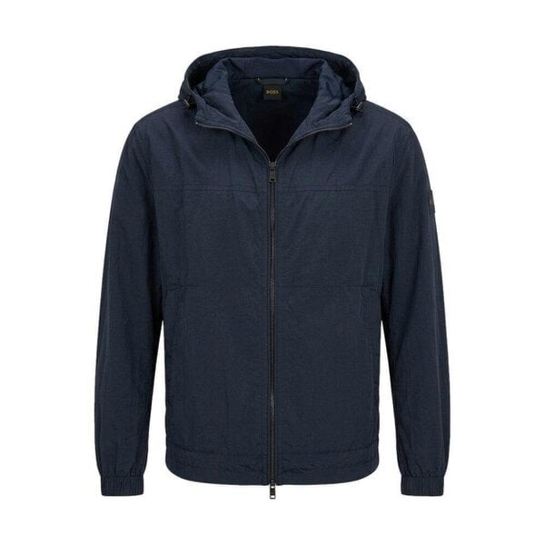 BOSS Orip Lightweight Hooded Jacket Dark Blue
