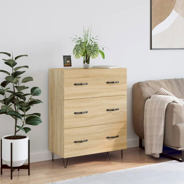 Berkfield Sideboard Sonoma Oak 69.5x34x90 cm Engineered Wood