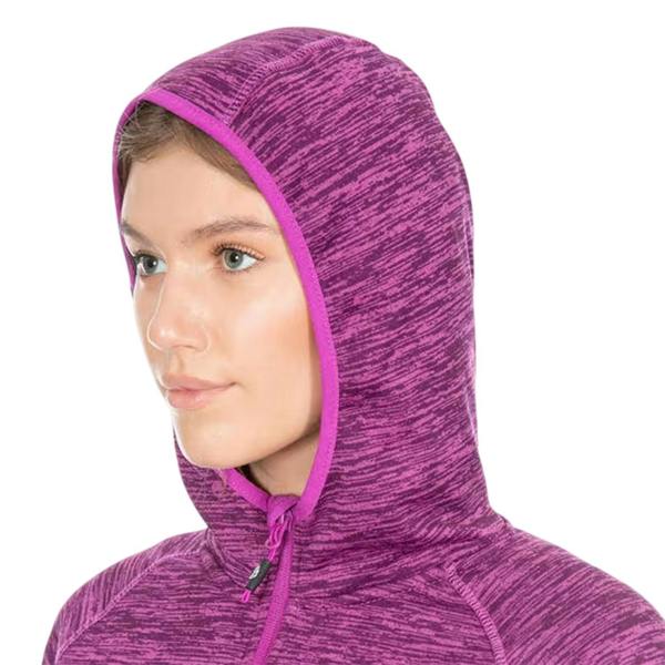 Trespass Womens/Ladies Melange Full Zip Hoodie - Purple Melange - 
