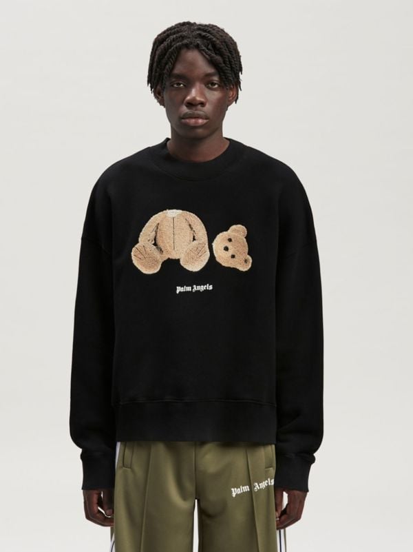 Palm Angels Kill The Bear Logo Jumper - Black