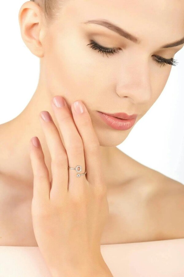 Latelita Initial Ring Silver O