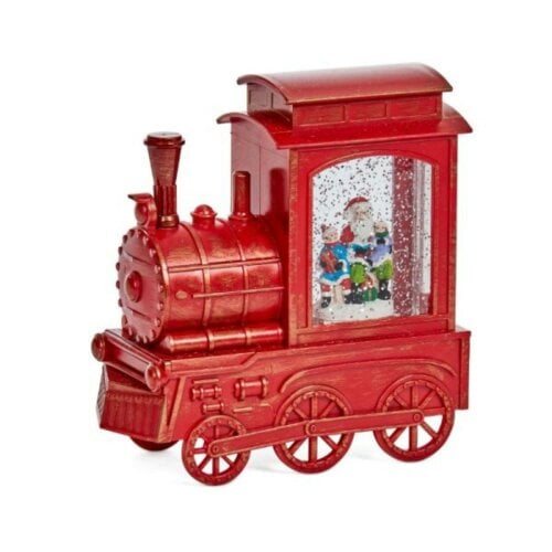 Samuel Alexander 17cm Battery Operated Light up SnowSwirl All Aboard! Christmas Decoration with LEDs