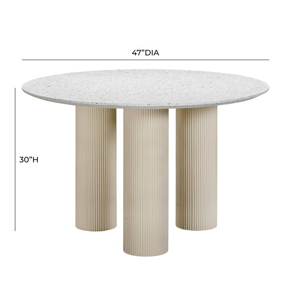 Furniture Edit Parcino Terrazzo Concrete Indoor Or Outdoor Dining Table