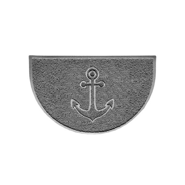 Nicoman Anchor Embossed Halfmoon Spaghetti Indoor/Outdoor Doormat