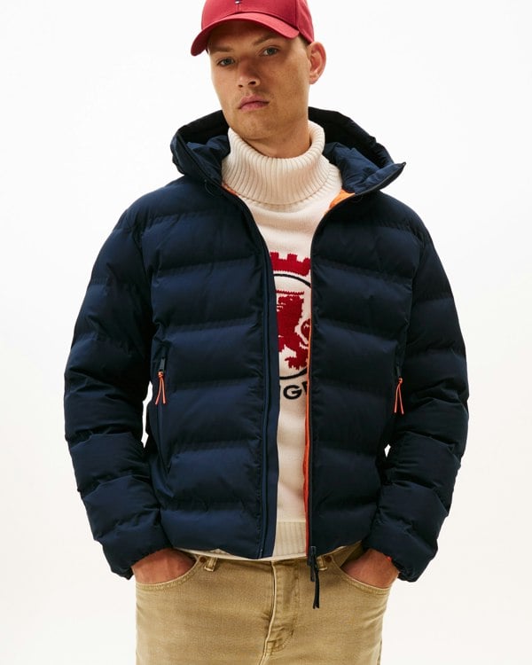 Tommy Hilfiger Tech Heat Sealed Mens Quilted Jacket - Desert Sky