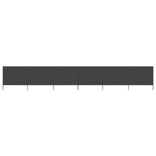 Berkfield 6-panel Wind Screen Fabric 800x120 cm Anthracite