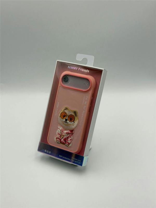 Nimmy Friends Nimmy Glass Cool Dog Case with MagSafe for iPhone 17 Air 6.5" Pink - N-YJ-IP17-AIR-031